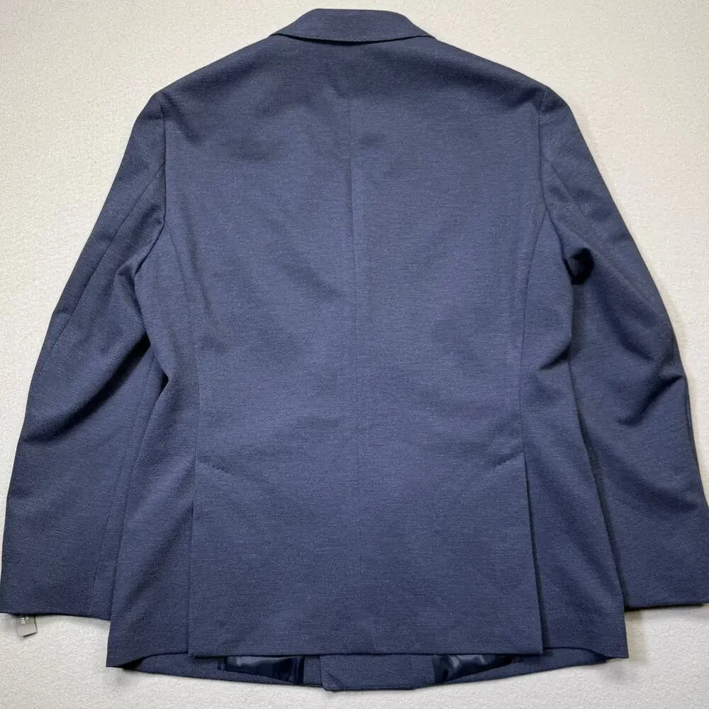 Michael Kors Men's Classic-Fit Double-Breasted Sport Coat Navy 42R $295